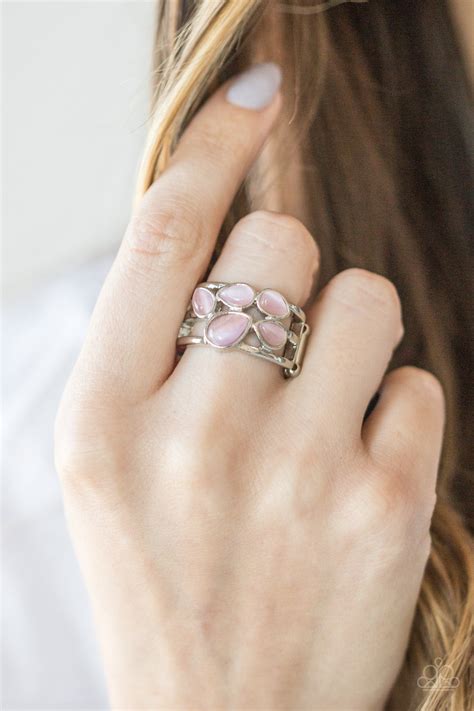 paparazzi pink moonstone ring
